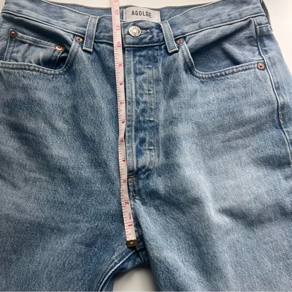 Agolde Riley High Rise Straight Crop Jeans Size 27 - Picture 13 of 16